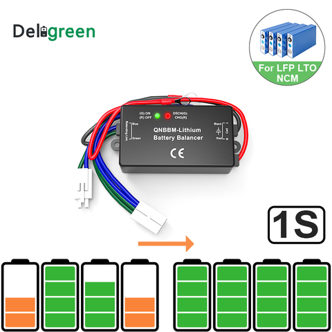 1S Battery Equalizer Single Cell Li-ion LiFePO4 LTO NCM  Polymer 18650 DIY Active BMS Battery Balancer With Led Indicator QNBBM ► Photo 1/6