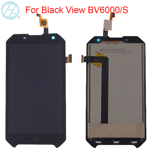 Original LCD For Blackview BV6000 BV6000S Display With Frame LCD Touch Screen Assembly 4.7 Inch Screen Repair Parts ► Photo 1/4