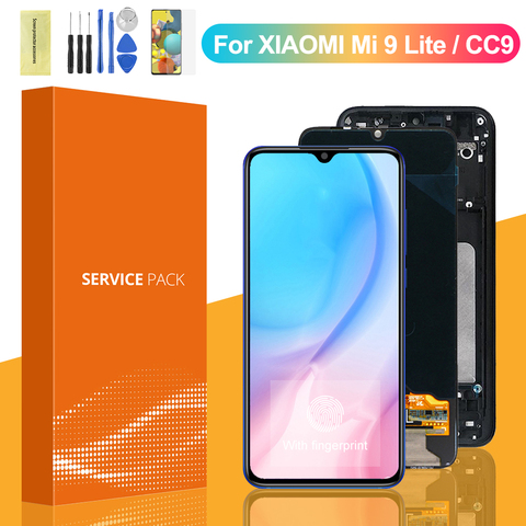 100% Original Display For Xiaomi Mi 9 Lite LCD Display Touch Screen Digitizer Assembly With Frame For Xiaomi Mi CC9 Mi9 Lite ► Photo 1/6