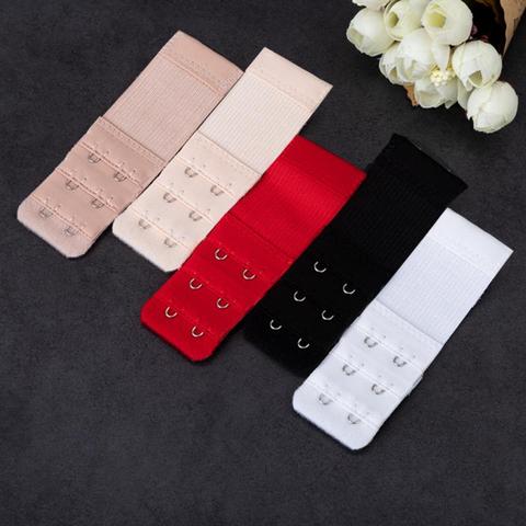 3 Rows 2 Hook Bra Extender For Women's Elastic Bra Extension Strap Hook Clip Expander Adjustable Belt Buckle Extenders ► Photo 1/6