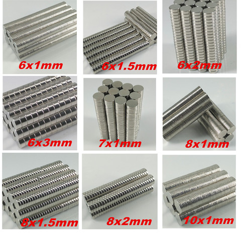 mini round magnet super strong N35 small round rare earth ndfeb neodymium magnet disc 5x1 6x1 7x1 10x1 ► Photo 1/6