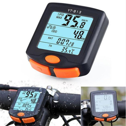 BOGEER YT-813 Bike Speed Meter Digital Bike Computer Multifunction Waterproof Sports Sensors Bicycle Computer Speedometer ► Photo 1/6