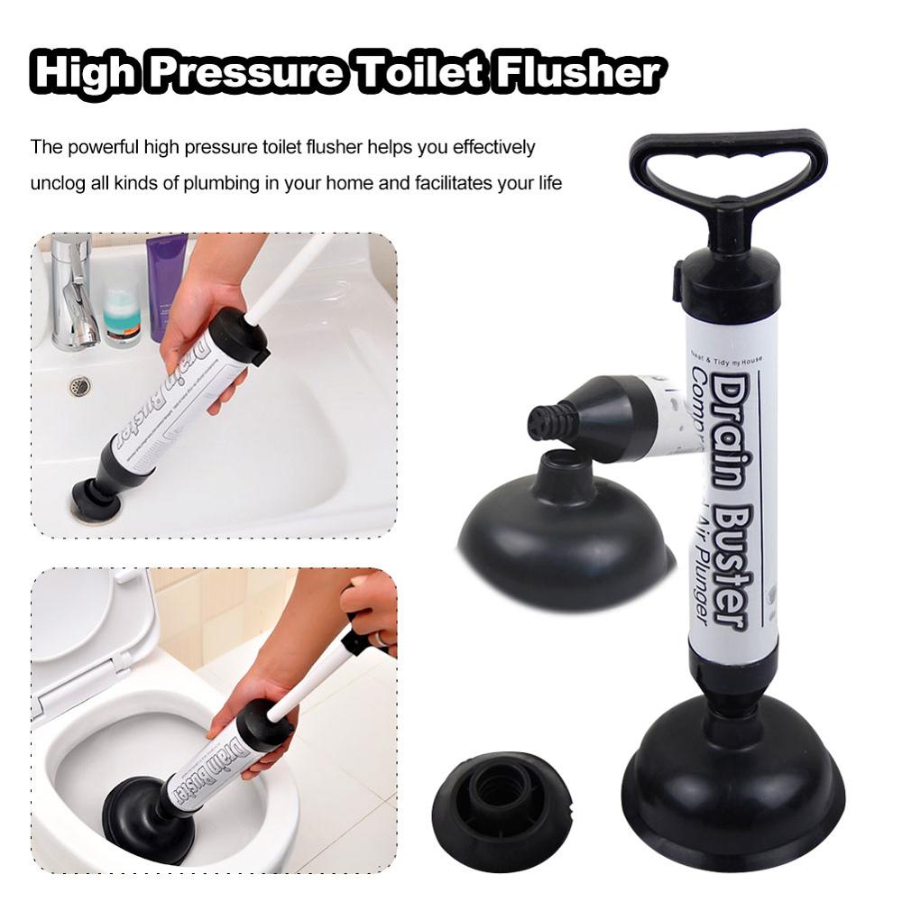 Powerful Multi Drain Buster Toilet Sink Plunger Clog Sucker Remover Two Head 