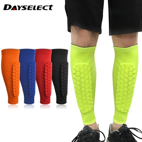 1Pcs Sports Football Cycling Compression Sleeves Honeycomb Sponge Safety Calf Leg Shin Sports Protection Men Women ► Photo 1/6