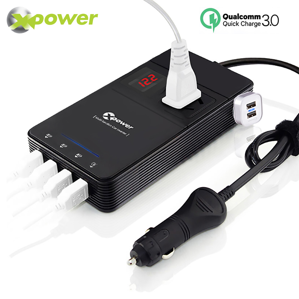 schuif wol Ja XP Car Power Inverter DC 12V to AC 220V 230V Voltage Converter with Air  Purifier QC 3.0 USB Charger Auto Inversor 12 V 220 V - Price history &  Review | AliExpress
