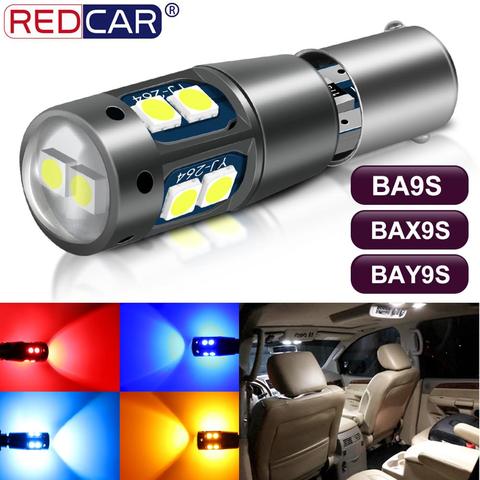 1pcs BA9S BAX9S BAY9S Led Bulb H21W BAY9S H6W T4W T11 10SMD 3030 Chips Canbus Car Clearance Lights Auto Parking License Lamps ► Photo 1/6