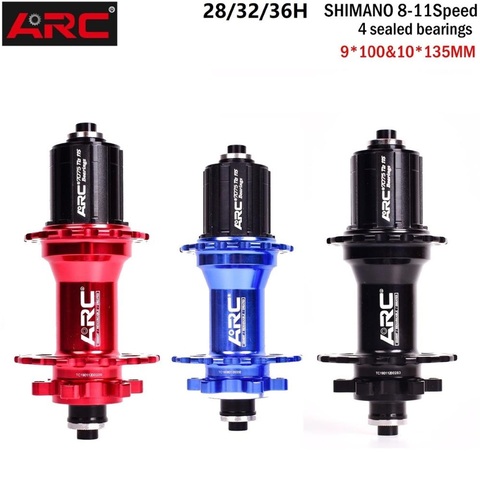 ARC 28 32 36 Holes MTB Hubs 4 Sealed Bearing Mountain Bike Hub Quick Release Bicycle Disc Brake hub QR For Shimano 8 9 10 11s ► Photo 1/6