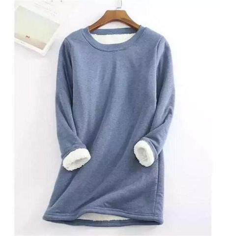 Autumn Winter Knitted Sweater Women Pullover O Neck Long Sleeve Femmle Loose Plus Size Warm Sweater Female Long  Add Plush Tops ► Photo 1/6