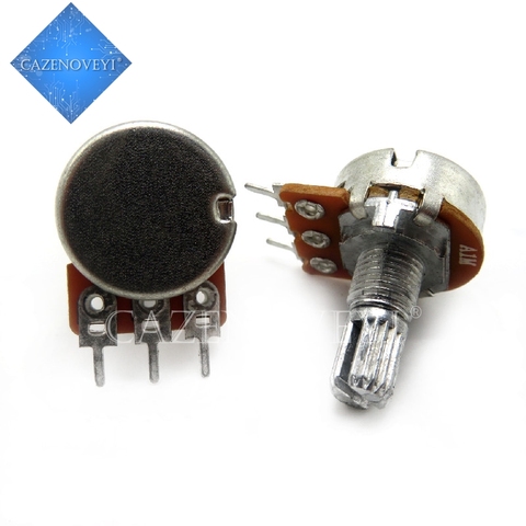 2pcs/lot Imports diaphragm 148 single - potentiometer A105 handle length 15MM flowers with 41 points step A1M In Stock ► Photo 1/1