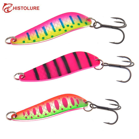 Fishing Spoons Metal Lure10g Metal Spoon Sequin Hard Bait Fishing Lures For Striped Bass ► Photo 1/5