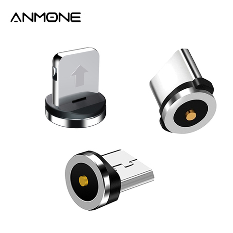 Magnetic Plug 2 Pin Magnetic Charging Cable Adapter Micro USB Type C Magnet Connector Mobile Phone Dust Plugs ► Photo 1/6
