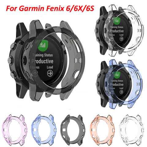 Ultra thin Case Cover Smart For Garmin 6X Smart Watch belt Soft TPU Protection Silicone Case For Fenix 6 6S 6X Pro Accessories ► Photo 1/6