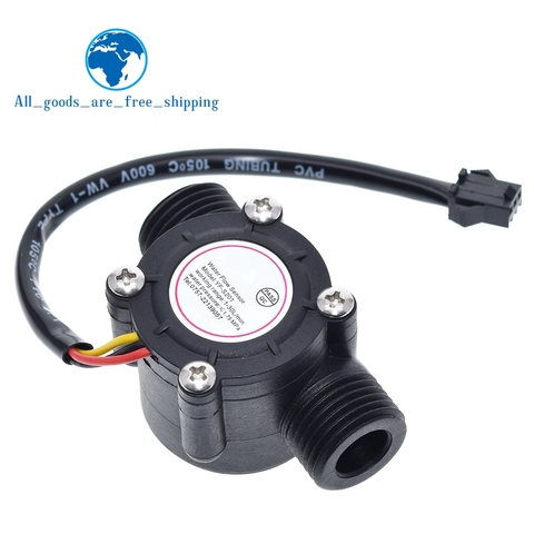 TZT Water flow sensor flowmeter Hall flow sensor Water control 1-30L/min 2.0MPa YF-S201 ► Photo 1/6