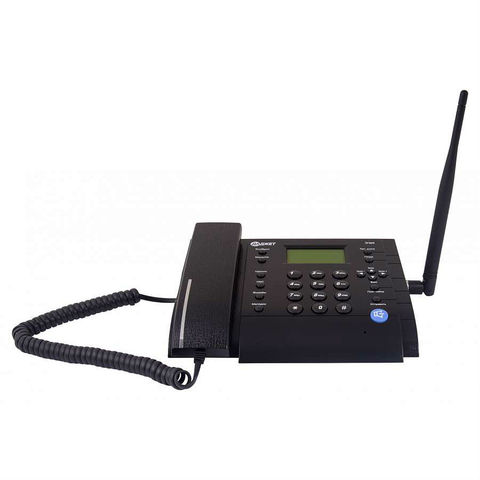 Стационарный сотовый телефон KIT MT3020 (белый) Push-button telephone  Landline phone  phone buttons  landline phone sim ► Photo 1/6