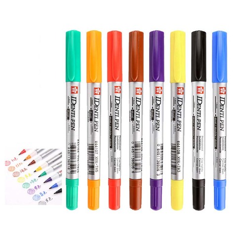 Permanent Double Head Marker Black Blue Red Purple Graffiti Marker Pens for Writting Drawing Supplies Art Supplies ► Photo 1/5