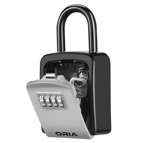 ORIA Password Key Box Outdoor Key Safe Lock Box Decoration Key Code Box Key Storage Lock Box Wall Mounted Password Box ► Photo 1/6