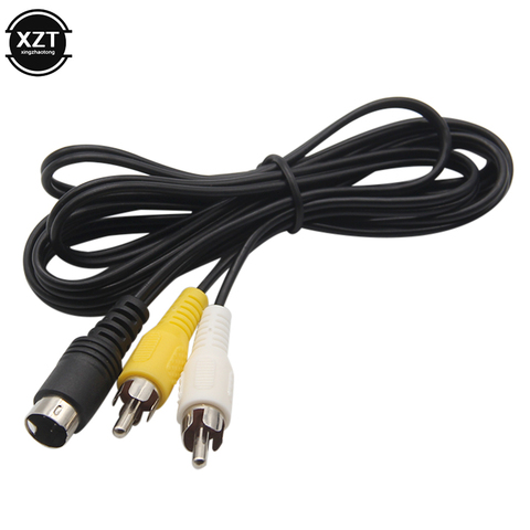 Durable 3 Pin Game Audio Video AV Cable For Sega Genesis 2 A/V RCA Connection Cord Wire For SEGA Genesis II /MD Adapter ► Photo 1/6