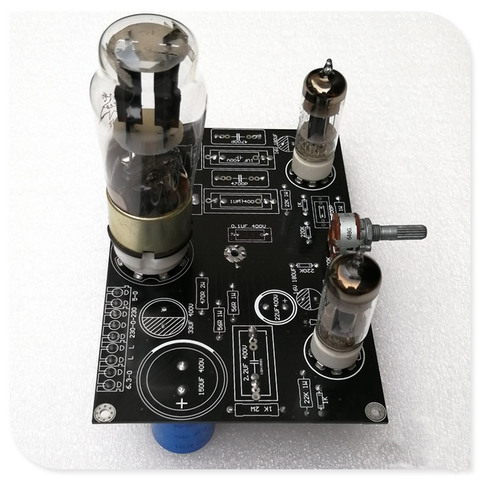 6C4 electron tube front stage, high resolution, single triode, 5Z4P bile rectifier. Frequency Response: 10Hz-40KHz -0.5DB ► Photo 1/5