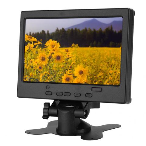 7 Inch 1024*600 Multifunctional LED TFT Monitor HDMI + VGA + AV Portabl Monitor 16:9 Aspect Ratio with Holder for Raspberry Pi ► Photo 1/6