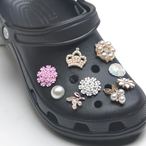 1PCS Croc JIBZ Shoe charms Metal pearl Button Shoes Decorations Garden Shoes  Charm Accessories for Wristbands kids Party Xmas - Price history & Review, AliExpress Seller - JIBZ Decoration Shop Store