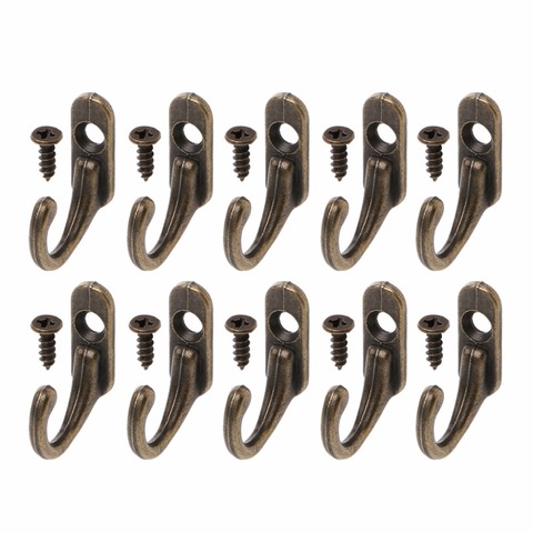 10Pcs Wall Mounted Hook Key Holder Letter Rack Hanger Hanging Decor Organizer Kitchen Dining Bar Tool for Bags Retro Coat Hanger ► Photo 1/6