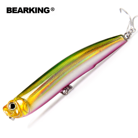 Bearking professional hot quality fishing lures, assorted colors, penceilbait 90mm 10g, Floating,topwater,Free shipping minnow ► Photo 1/6