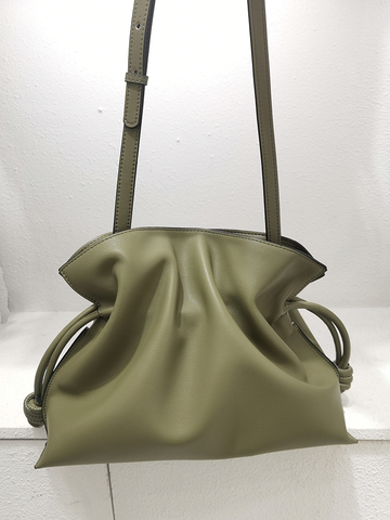 2022 Women Genuine Leather Bag Calfskin Bucket Bag Pure Color Luxury Designer Real Leather Shoulder Bag For Lady Simple Fashion ► Photo 1/6
