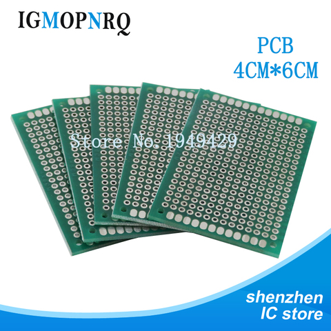 5pcs Double Side Prototype PCB 4*6cm diy Universal Printed Circuit Board 4x6cm ► Photo 1/3