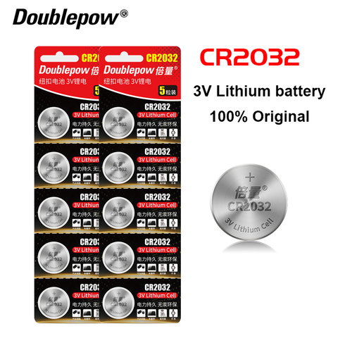 10pcs Original CR2032 Button 3V Lithium Batteries For Watch Toys computer Remote Control Calculator button cell battery cr 2032 ► Photo 1/5