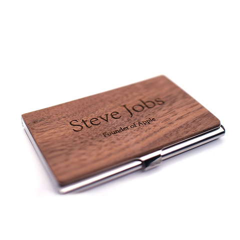 New Wood Function 24 Bits Card Case Business Card Holder Men Women Credit Passport Card Bag ID Passport Card Wallet CB001 ► Photo 1/6