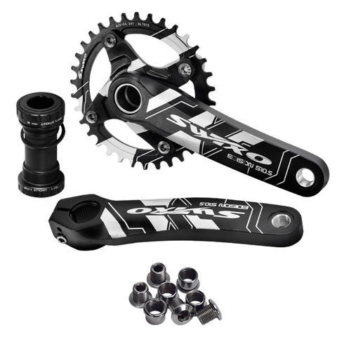 Mountain Bike Crankset 170MM 104BCD MTB Bike Crank 32/34/36/38T Narrow Wide Chainring Sprockets With Bottom Bracket Bike Parts ► Photo 1/6