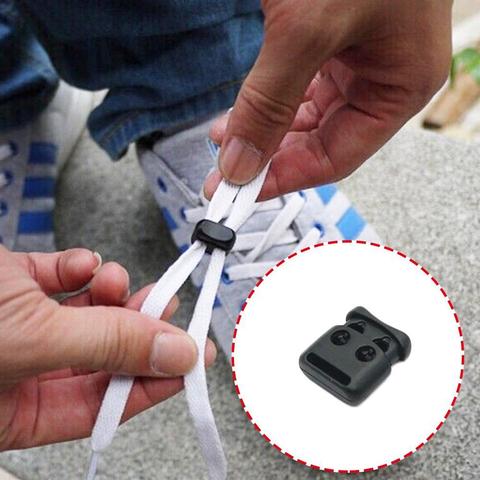 Hot Sale Elastic Shoe Lace 10PCS Shoe Lace Shoelace Buckle Rope Clamp Cord Lock Stopper Run Sports Clips ► Photo 1/6