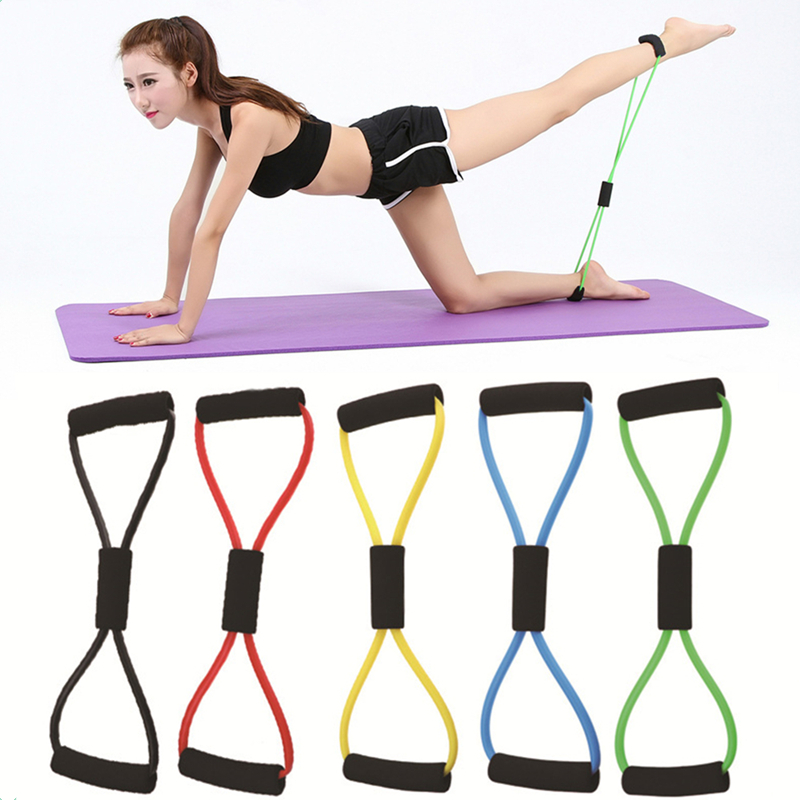 Elastic Resistance Band Muscle Workout Bands Fitness Body Equipment For Yoga 
