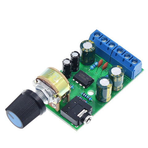TDA2822M Amplifier Board DC2V-12V 1.5W Dual Channel 2.0 Stereo Bluetooth Audio Amplifier Board Mini AMP AUX Amplifier Module ► Photo 1/6