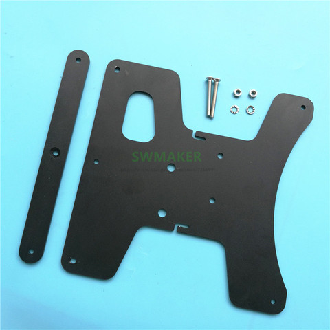 Y Carriage Plate aluminum plate with 3-point Leveling nuts Oxidation treatment for Creality Ender-3 ender-3s Heated Bed ► Photo 1/6