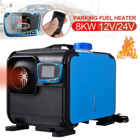 12V 24V Ignition Copper Heater 8kw Integrated Air Diesel Parking Fuel Heater Autonomous Heater For Cars Motorhome Vehicle Garage ► Photo 1/6