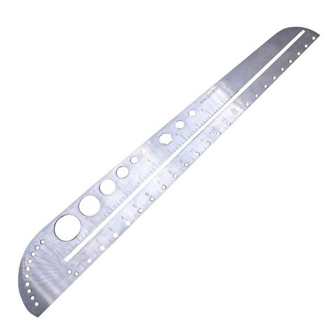 New Multifunctional Stainless Steel Angle Protractor Ruler Degree Measuring Tool ► Photo 1/5