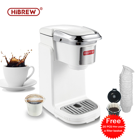 HiBREW Coffee Machine Single Serve Coffee Maker Brewer for K-Cup Pod &  Ground Coffee, compact size portable designed Tray Set - Price history &  Review, AliExpress Seller - HiBREW Official Store