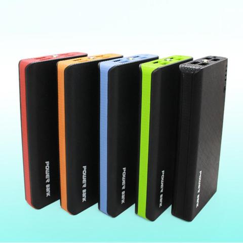 Power Bank Shell with LED Flashlight 4 USB Ports 5V 2A Power Bank Charger Case DIY Kits Powered By 6x 18650 Batteries ► Photo 1/6