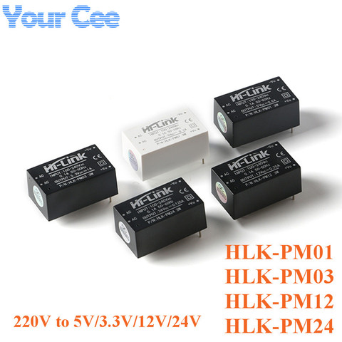 HLK-PM01 HLK-PM03 HLK-PM12 HLK-PM24 AC-DC 220V to 5V/3.3V/12V/24v Mini Step Down Buck Power Supply Module Intelligent Switch ► Photo 1/6