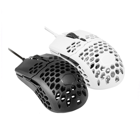 Cooler Master MM710 53G Gaming Mouse Pixart PMW 3389 16000 DPI Optical Sensor Lightweight Honeycomb Shell Weave Cable White ► Photo 1/6