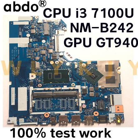 DG421 DG521 DG721 NM-B242 for Lenovo 320-15IKB 320-15ISK  520-15IKBnotebook motherboard CPU i3 7100U GPU GTX940M  100% test work ► Photo 1/5