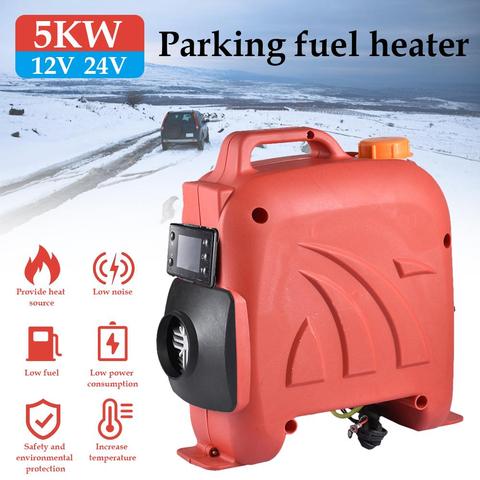 12V 24V Ignition Copper Heater 5KW Car Diesel Heater With LCD Display Remote Control Parking Heater For Trucks RV Motorhome ► Photo 1/6