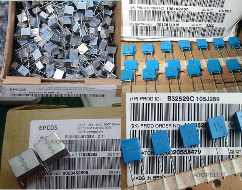 1pc EPCOS Film Capacitor Hi-Fi Audio 0.1uF/0.22uF/1uF 63V/100V/250V/400V ► Photo 1/1