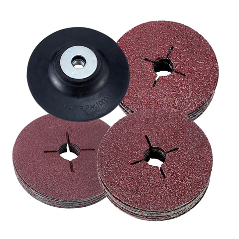 24#36#60# Grit Sandpaper Sheet Sanding Disc 115mm Rubber Backing Pad for Angle Grinder for Sandpaper Grinding Disc Abrasive Tool ► Photo 1/6