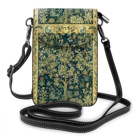 William Morris Fabric Shoulder Bag William Morris Fabric Leather Bag Pattern Multi Purpose Women Bags Purse ► Photo 1/6