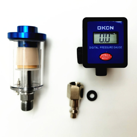 Filter tools, spray gun, digital air regulator, gauge, spray gun, online trap ► Photo 1/1