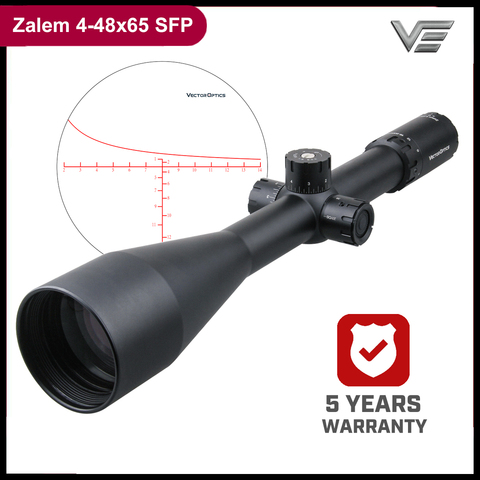 Vector Optics Zalem 4-48x65 SFP 35mm True 12x Zoom 1/8 MOA Edge-to-Edge Image  w/ Zero Reset & Turret Lock ► Photo 1/1