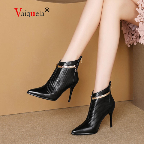 Autumn winter boots new women's boots pointed toe stiletto high heel ankle boots women ankle boots boots fashion single boots ► Photo 1/5