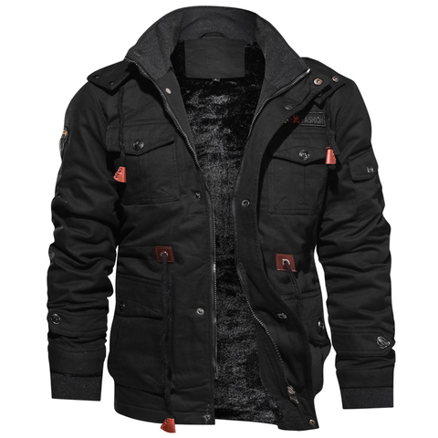 Men's Winter Jackets Fleece Warm Hooded Coats Military Tactical Jacket Parkas Thicken Thermal Windbreaker Brand Clothing 5XL ► Photo 1/6